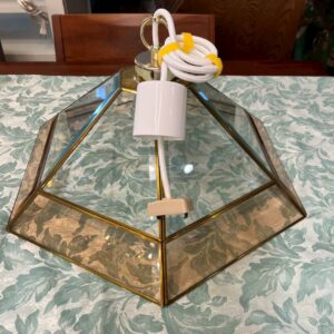 【美品】ガラスシェード ペンダントライト
