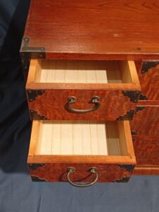 民芸 箪笥 からくり 引き出し 木製 小箪笥 収納 和家具