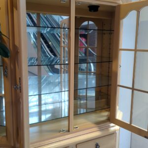 希少 照明付き リビングボード 飾り棚 食器棚