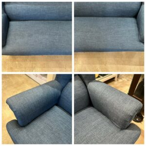 【美品】 筑波産商 2.5人掛けソファ ビオラ オットマン付き