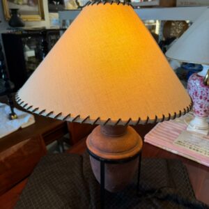 【希少】ファブリック テラコッタ テーブルランプ