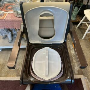 【美品】パナソニック 家具調ポータブルトイレ 座楽 PN-L23406