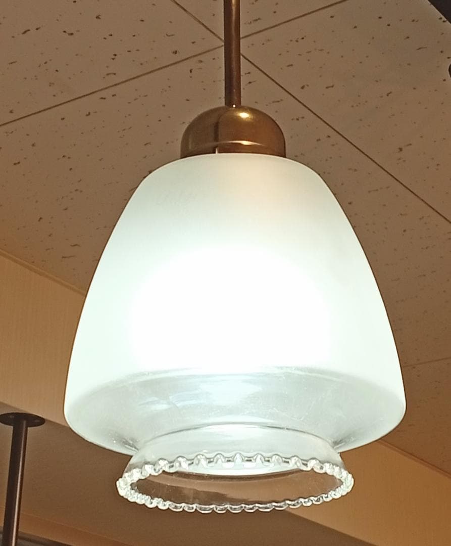 昭和レトロ ガラス ペンダントライト