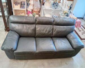 【極美品】 イタリア製 ソファ 3人掛けソファ レザー グリーン 高級 3P 革
