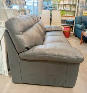 【極美品】 イタリア製 ソファ 3人掛けソファ レザー グリーン 高級 3P 革