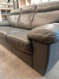 【極美品】 イタリア製 ソファ 3人掛けソファ レザー グリーン 高級 3P 革