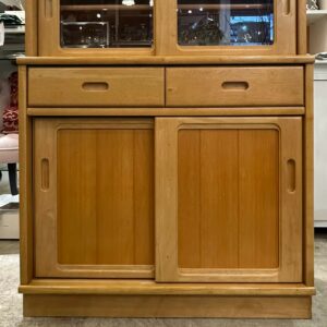 カリモク家具 食器棚 カットガラス 幅89㎝