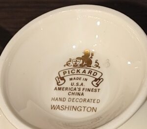 【未使用】 金彩 カップ&ソーサー 6客 Washington