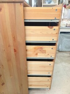 【廃盤希少】チェスト LEKSVIK 6段 引き出し 箪笥 木製