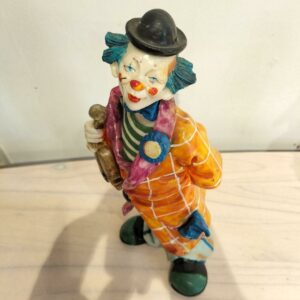 イタリア製　ヴィンテージ　ピエロ　道化師　フィギア　置物　フィギュリン　4点