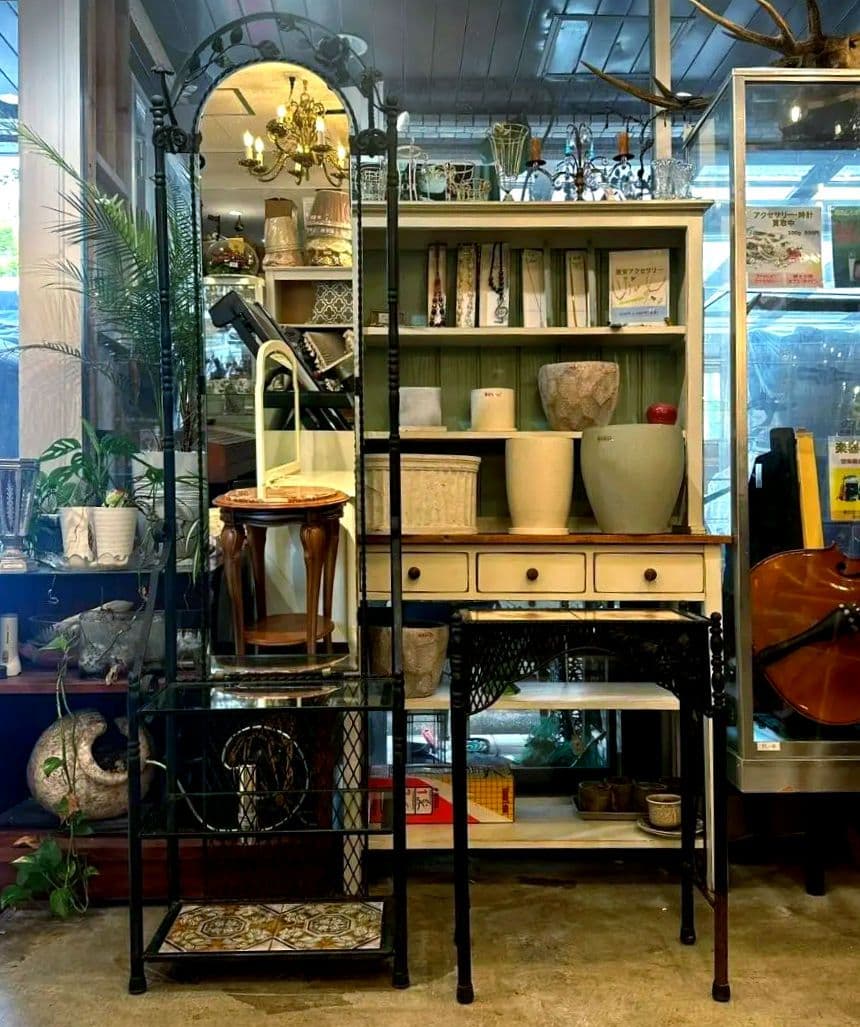 【2点セット】アンティーク アイアン家具
