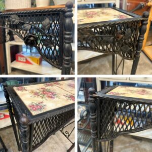 【2点セット】アンティーク アイアン家具