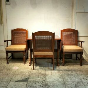 三越家具　　バタフライダイニング4点セット