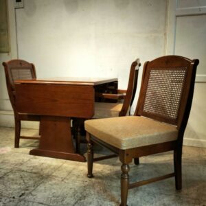 三越家具　　バタフライダイニング4点セット