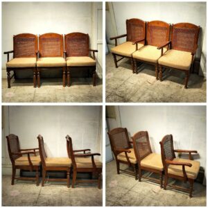 三越家具　　バタフライダイニング4点セット