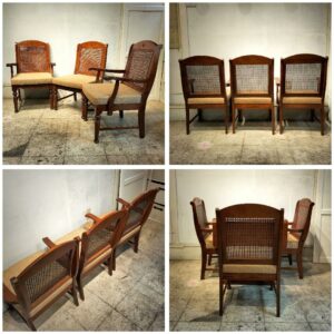 三越家具　　バタフライダイニング4点セット