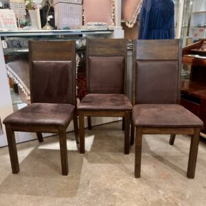 【3脚】 ダイニングチェア マレーシア産 ブラウン 椅子 チェア ヴィンテージ