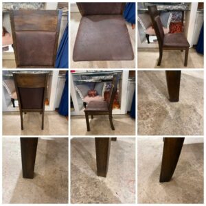 【3脚】 ダイニングチェア マレーシア産 ブラウン 椅子 チェア ヴィンテージ