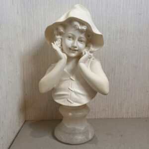 Giuseppe Bessi イタリアン ヴィンテージ 微笑む少女の胸像