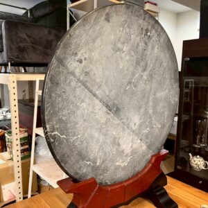 大理石 安天下 丸型 石版 置物