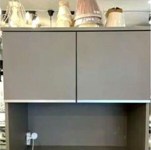 【美品】キッチンボード ナポリ90 幅90㎝ グレー