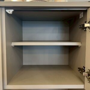 【美品】キッチンボード ナポリ90 幅90㎝ グレー