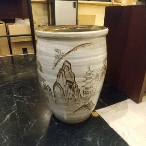 多々良焼 宸山窯　壺　傘立て　花器