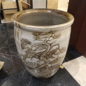 多々良焼 宸山窯　壺　傘立て　花器