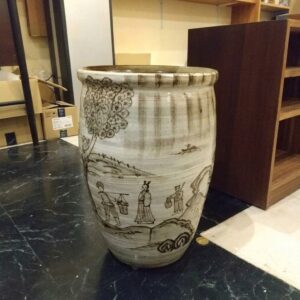 多々良焼 宸山窯　壺　傘立て　花器
