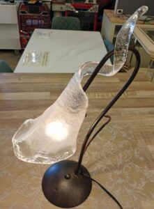 ガラスシェード テーブルランプ 高さ43cm