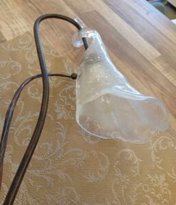 ガラスシェード テーブルランプ 高さ43cm