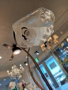 ガラスシェード テーブルランプ 高さ43cm