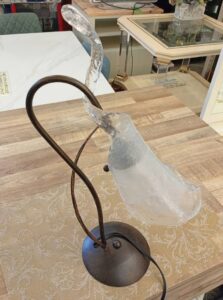 ガラスシェード テーブルランプ 高さ43cm