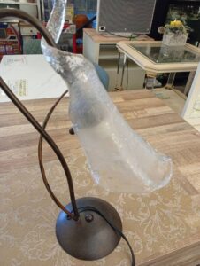 ガラスシェード テーブルランプ 高さ43cm