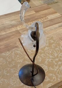 ガラスシェード テーブルランプ 高さ43cm