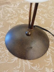 ガラスシェード テーブルランプ 高さ43cm