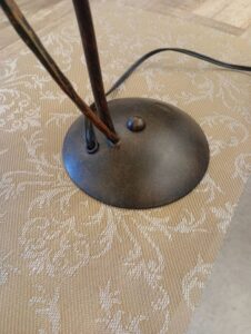 ガラスシェード テーブルランプ 高さ43cm