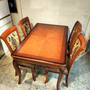 イタリア製　クラシカル　ダイニングテーブル　チェア4脚セット
