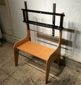 良美品　 FSW 木製 壁寄せテレビスタンド
