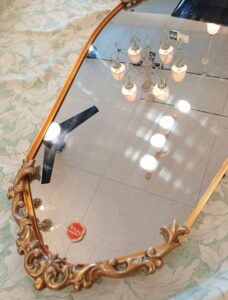 彫刻風 ウォールミラー 壁掛け