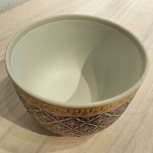 【最高級磁器】タイ伝統工芸 ベンジャロン焼 蓋物 飾り壺　ト・ベンジャロン