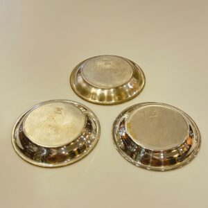 銀メッキ製　ミニトレイ3枚セット