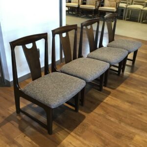 ロータイプ 伸長式ダイニングセット 4脚セット