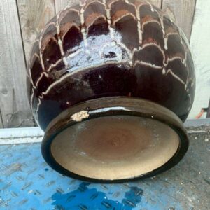 益子焼き 陶器製火鉢 直径33cm