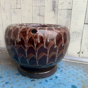 益子焼き 陶器製火鉢 直径33cm
