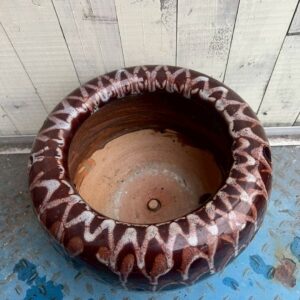 益子焼き 陶器製火鉢 直径33cm