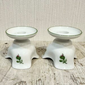 【3点】Augarten ウィンナーローズ フラワーベース キャンドルスタンド