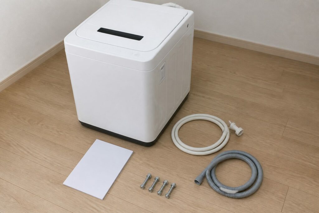 横浜市磯子区で家電買取を相談する前の洗濯機付属品チェック