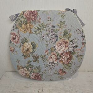 【4個セット】 新品 大判 バテイ クッション 青 紐付き